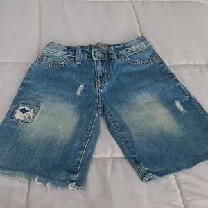Children's Place, size 5, damaged look cut off shorts